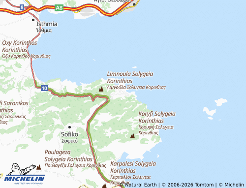 MICHELIN Pefkali map - ViaMichelin