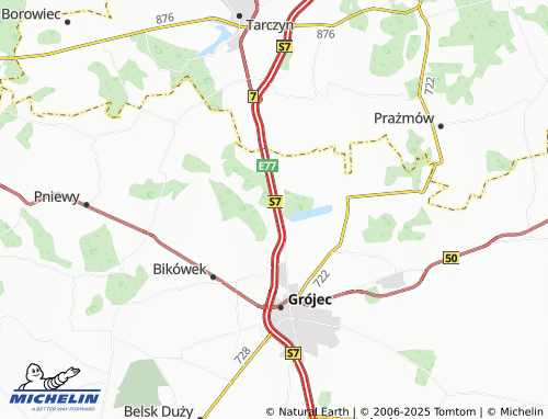 Carte MICHELIN Głuchów - ViaMichelin
