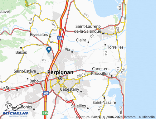 MICHELIN Bompas map - ViaMichelin