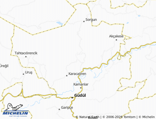 MICHELIN Yelli map - ViaMichelin