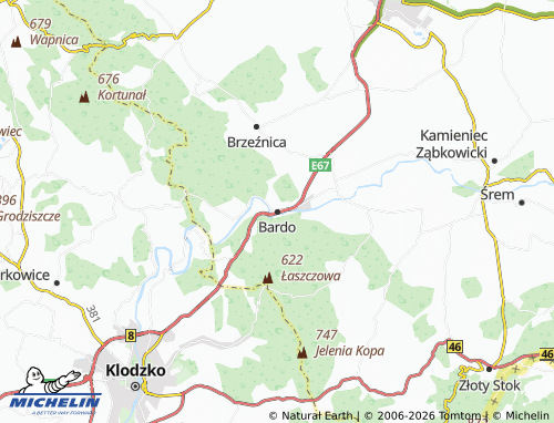 Mappa MICHELIN Bardo - ViaMichelin