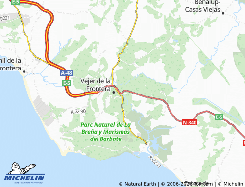 MICHELIN-Landkarte La Barca de Vejer - ViaMichelin