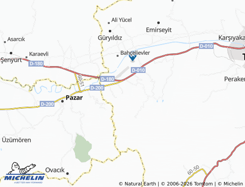 MICHELIN Büyük Bağlar map - ViaMichelin