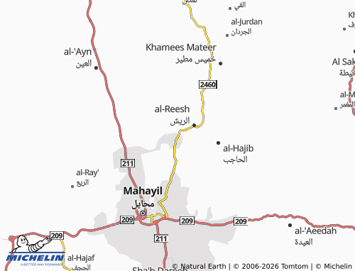 MICHELIN-Landkarte Al Muhsin - ViaMichelin