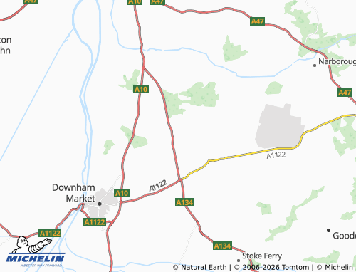 Carte MICHELIN Shouldham Thorpe - ViaMichelin