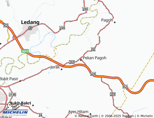 MICHELIN-Landkarte Kampung Selancar - ViaMichelin