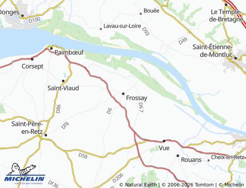 MICHELIN Frossay map - ViaMichelin