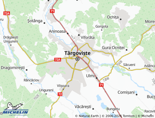 Carte MICHELIN Târgoviște - ViaMichelin