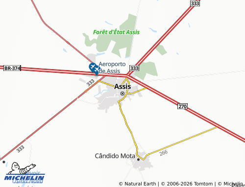 MICHELIN Assis map - ViaMichelin