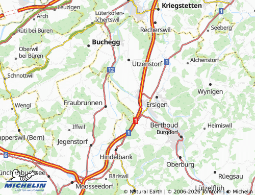 Mappa MICHELIN Aefligen - ViaMichelin