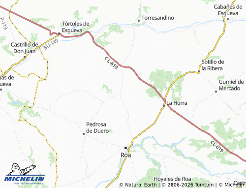 MICHELIN Anguix map - ViaMichelin
