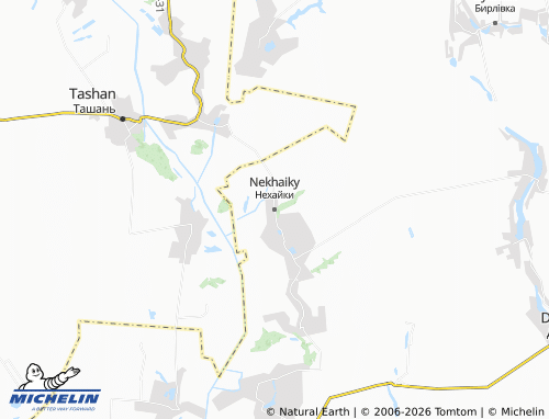 Mapa MICHELIN Nekhaiky - ViaMichelin