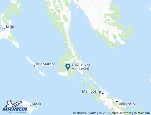 Mapa MICHELIN Ćunski - ViaMichelin