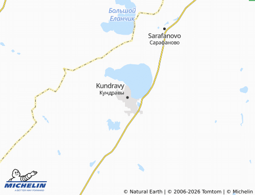 MICHELIN-Landkarte Kundravy - ViaMichelin