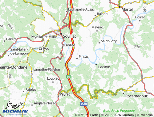 Mappa MICHELIN Pinsac - ViaMichelin