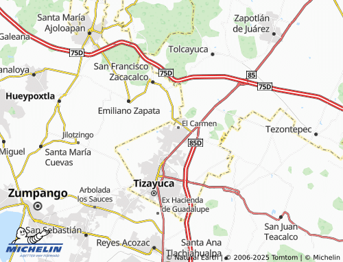 Kaart MICHELIN Fraccionamiento Rincón de Tizayuca - ViaMichelin
