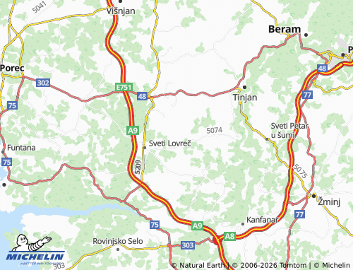 MICHELIN-Landkarte Orbani - ViaMichelin