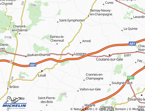 Carte MICHELIN Longnes - ViaMichelin