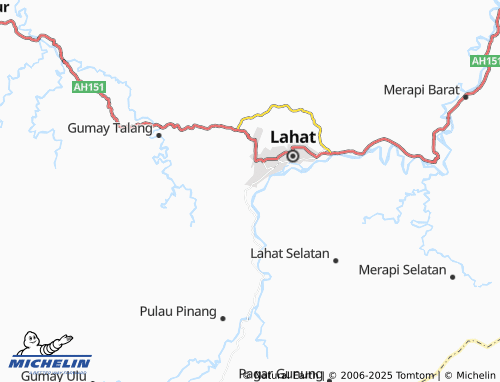 MICHELIN Muara Siban map - ViaMichelin