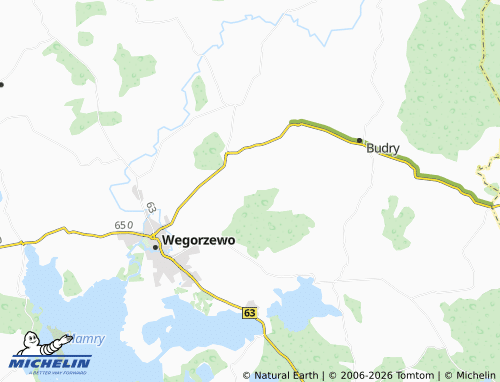 MICHELIN Wysiecza map - ViaMichelin