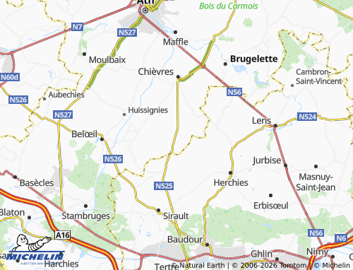 Mappa MICHELIN Vaudignies - ViaMichelin
