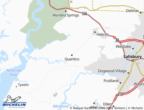 Carte MICHELIN Quantico - ViaMichelin