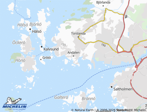 Carte MICHELIN Andalen - ViaMichelin