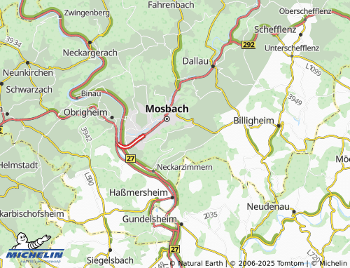 MICHELIN Hardhof map - ViaMichelin