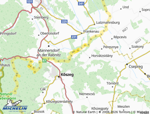MICHELIN Ólmod map - ViaMichelin