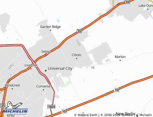Mappa MICHELIN Cibolo - ViaMichelin