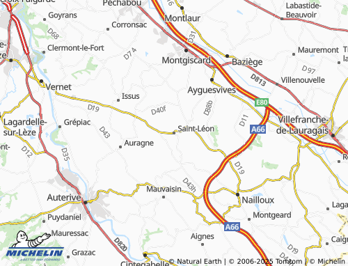 MICHELIN Saint-Léon map - ViaMichelin