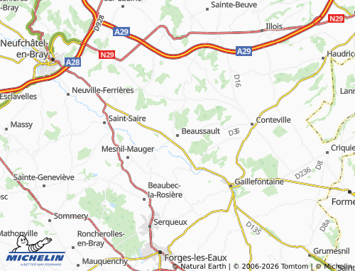 Mappa MICHELIN Beaussault - ViaMichelin