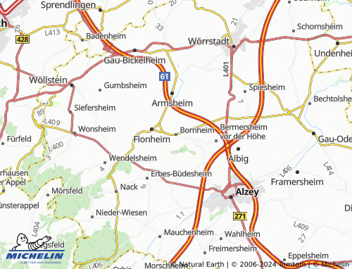 MICHELINLandkarte Bornheim ViaMichelin