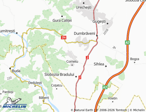 Mappa MICHELIN Tâmboești - ViaMichelin