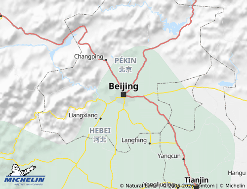 Mapa MICHELIN Běijīng - ViaMichelin