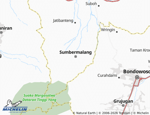 MICHELIN Alas Tengah map - ViaMichelin