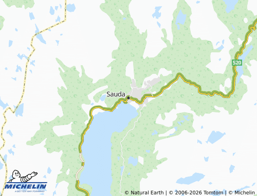 Kaart MICHELIN Sauda - ViaMichelin