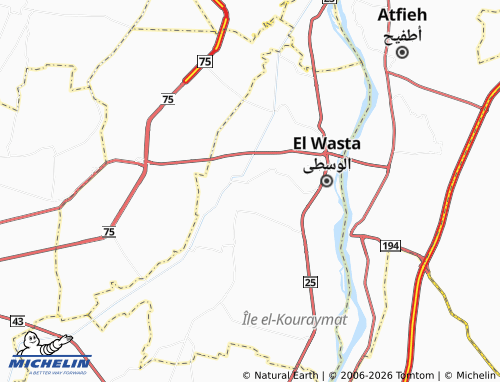 Mappa MICHELIN Koum Abu Radi - ViaMichelin