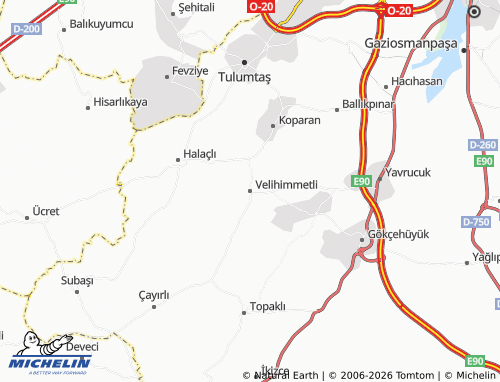 Kaart MICHELIN Velihimmetli - ViaMichelin