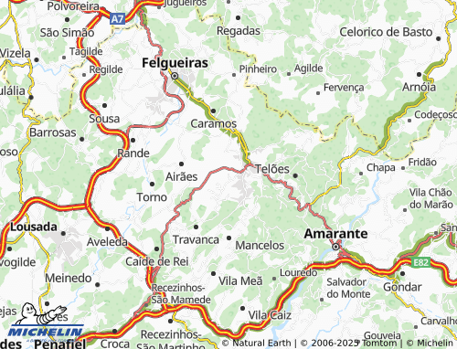 MICHELIN Figueira map - ViaMichelin