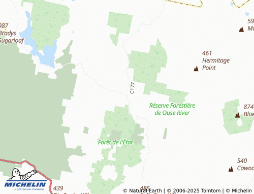 MICHELIN Victoria Valley map - ViaMichelin