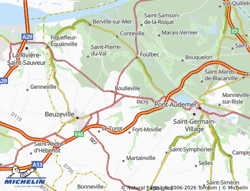 Mapa MICHELIN Saint-Maclou - ViaMichelin