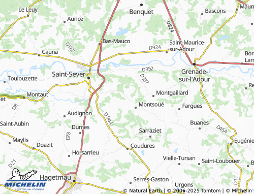 Carte MICHELIN Cazaubon - ViaMichelin