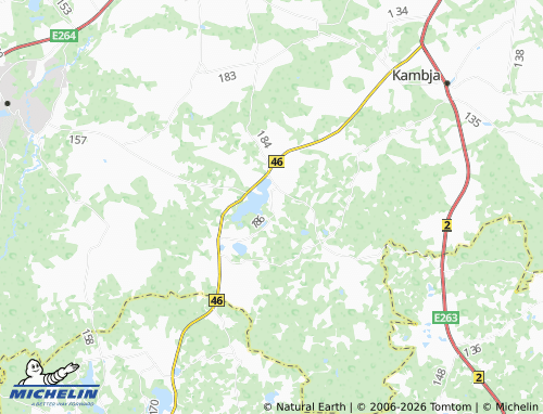 MICHELIN Pangodi map - ViaMichelin