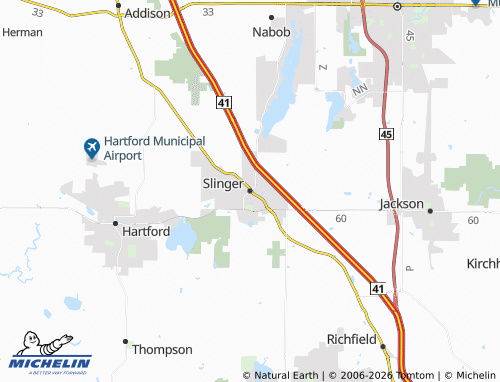 Mappa MICHELIN Slinger - ViaMichelin