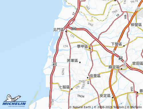 MICHELIN Qiangziliao map - ViaMichelin