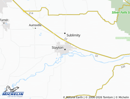 Kaart MICHELIN Stayton - ViaMichelin