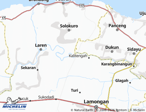 MICHELIN Karangwungu Lor map - ViaMichelin