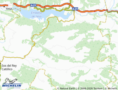 MICHELIN Undués Pintano map - ViaMichelin