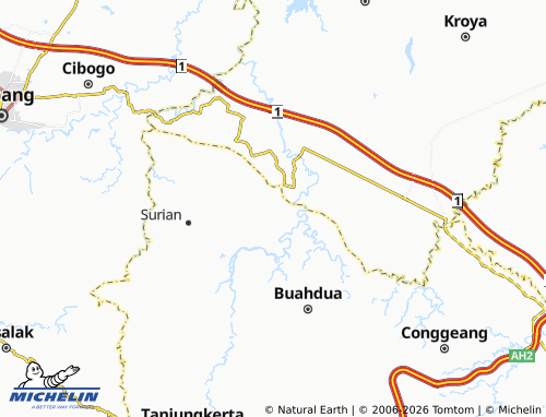 Mapa MICHELIN Ciawitali - ViaMichelin